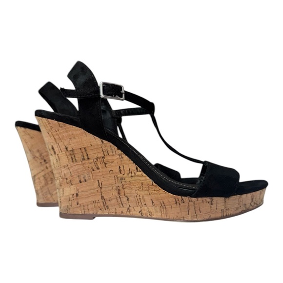 Charles by Charles David Size 7.5 Black and cork wedges - Picture 2 of 5
